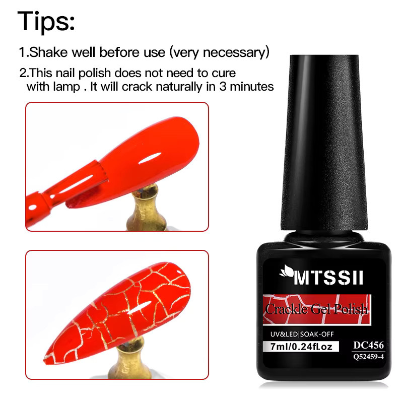 Mtssii Crackle Polish Nail Gel Lack, 7 ml - Bild 4