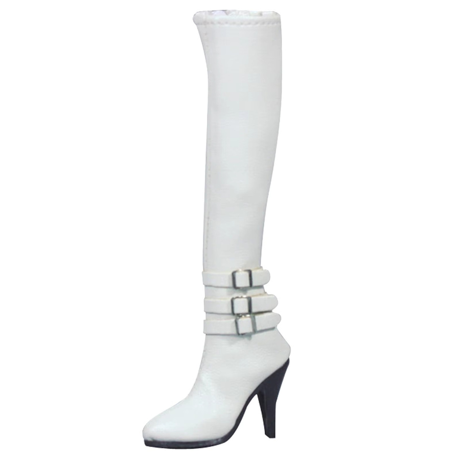 MagiDeal Puppenschuhe, Weibliche Stiefel, Maßstab 1:6, Weiß - Bild 2