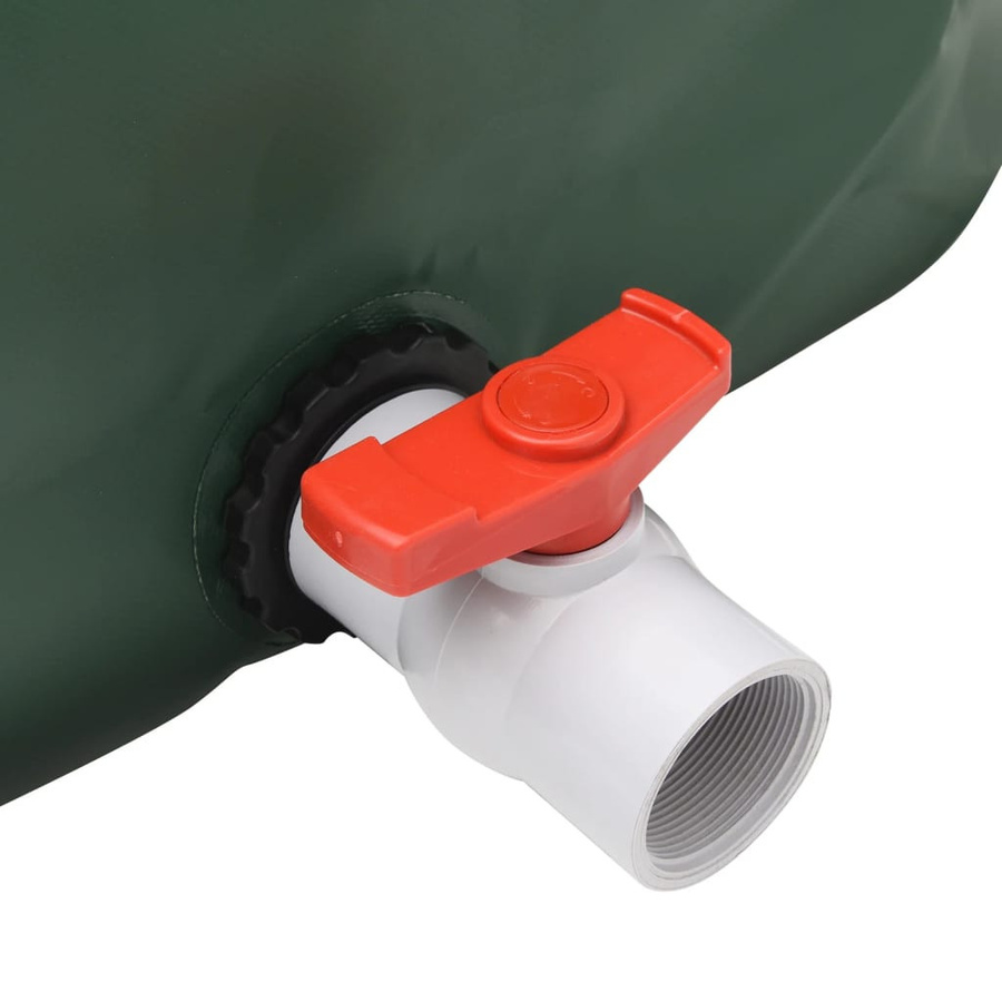 Vidaxl Regenwassertank faltbar aus PVC mit Hahn, Grün, 1500 l - Bild 2