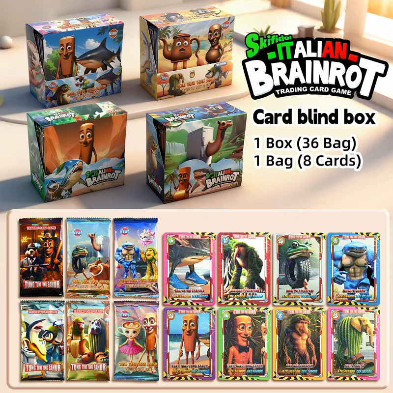 hairun Italienische Brainrot Sammelkarten, 8/288 Stück, Set / Bundle - Bild 3