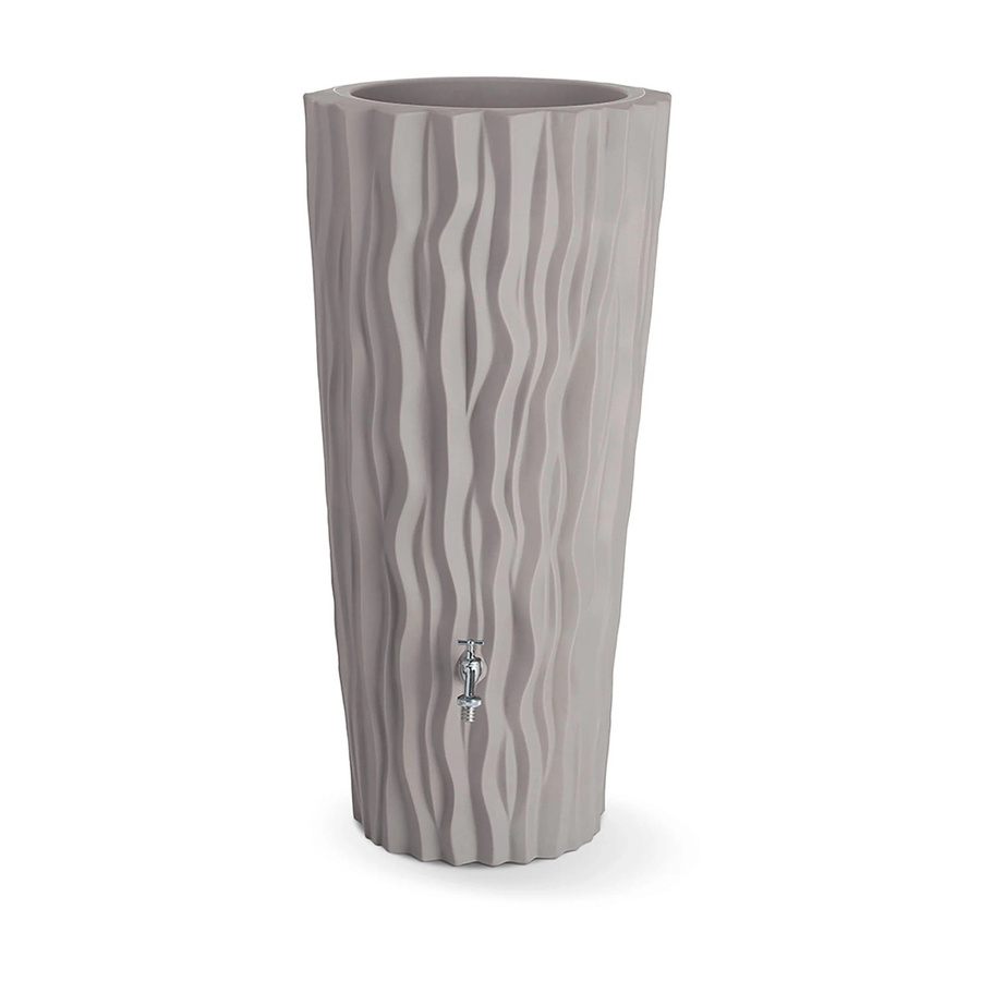 Arves Regentonne Alana 160 Regentonne mit integrierter Pflanzenkammer in Taupe/Beige aus PE-Kunststoff - Bild 2