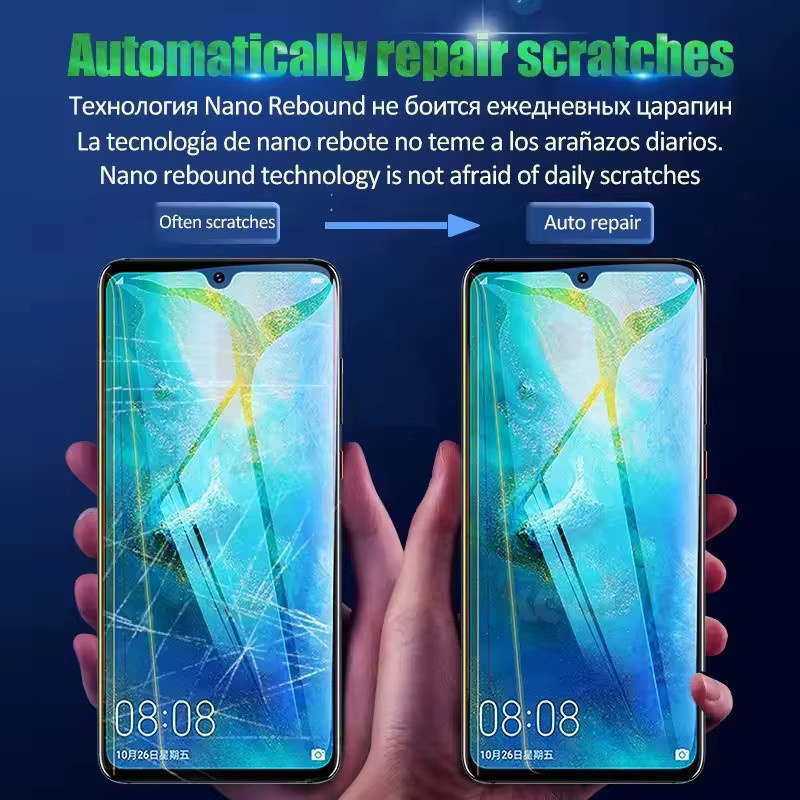 3er-Pack Hydrogel-Displayschutzfolien für Huawei Lite, Mate, P-Serie und Pura, transparent, Vollabdeckung - Bild 2