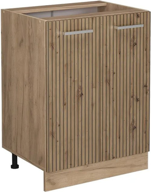 Vicco Küchenunterschrank R-Line Artisan-Eiche/Goldkraft Eiche Breite: 60 cm ohne Arbeitsplatte - Bild 1