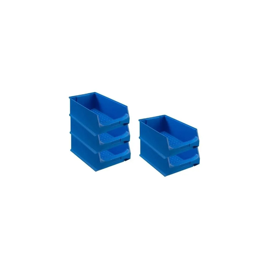 PROREGAL SparSet 5x Sichtlagerboxen Blau, Volumen: 21,8 Liter, H x B x T: 20 x 30 x 50 cm - Bild 2