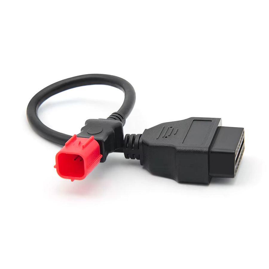JFIND Diagnosekabel für Honda Motorräder mit 6Pin und 4Pin auf OBD2 16Pin Adapter Stecker in Schwarz - Bild 2