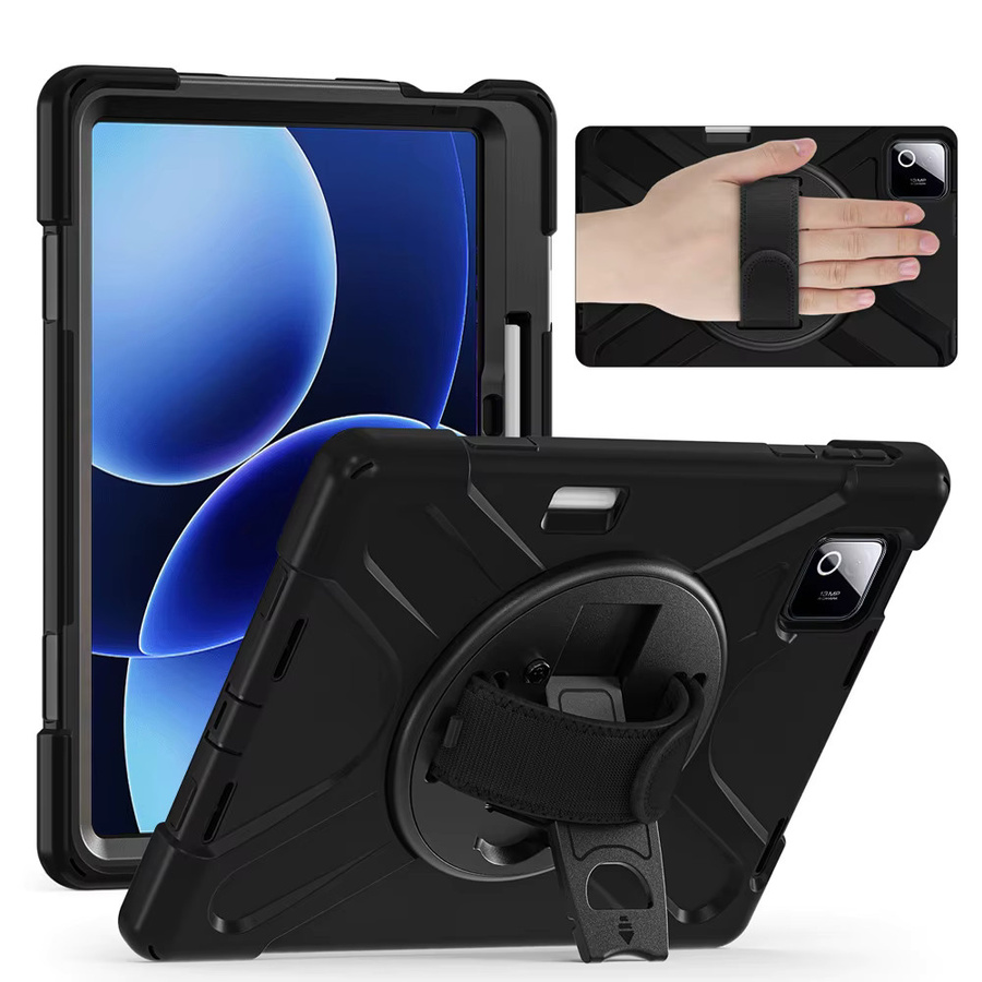 Stoßfeste Heavy Duty Schutzhülle für Xiaomi Pad 8, Pad 8 Pro, Pad 7, Pad 7 Pro, POCO Pad und MiPad 8 11,2 Zoll in Schwarz - Bild 2