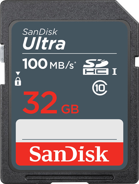 SanDisk Ultra SDHC-Speicherkarte Klasse 10, 32 GB, Grau - Bild 1