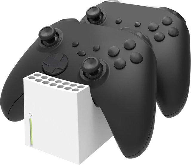 Snakebyte Twin:Charge X Controller-Ladestation für Xbox Series S, Xbox Series X und Xbox One in Weiß und Schwarz - Bild 1