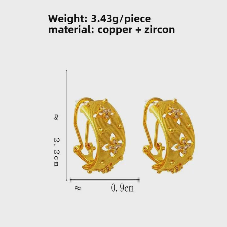 SwiftNex Ohrstecker 925 Silber, Zirkonia, Blume, Damen - Bild 2