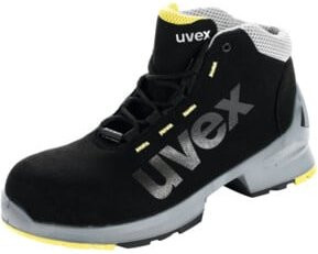 uvex Schnürstiefel uvex 1 in Schwarz/Gelb, Schutzklasse S2, Größe 45 - Bild 1