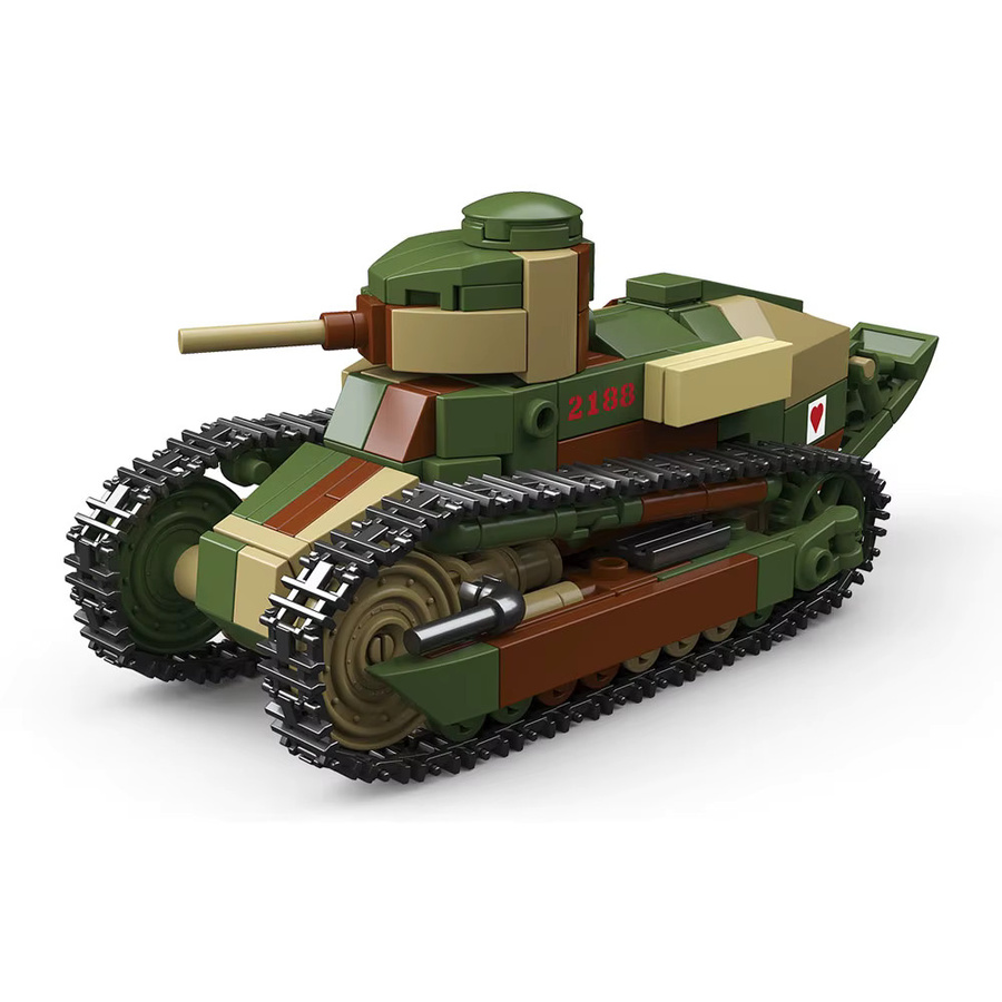 HYMILENARIO Militär Armee Soldaten Zweiter Weltkrieg Renault FT, Bausatz Bausteine Spielzeug - Bild 2