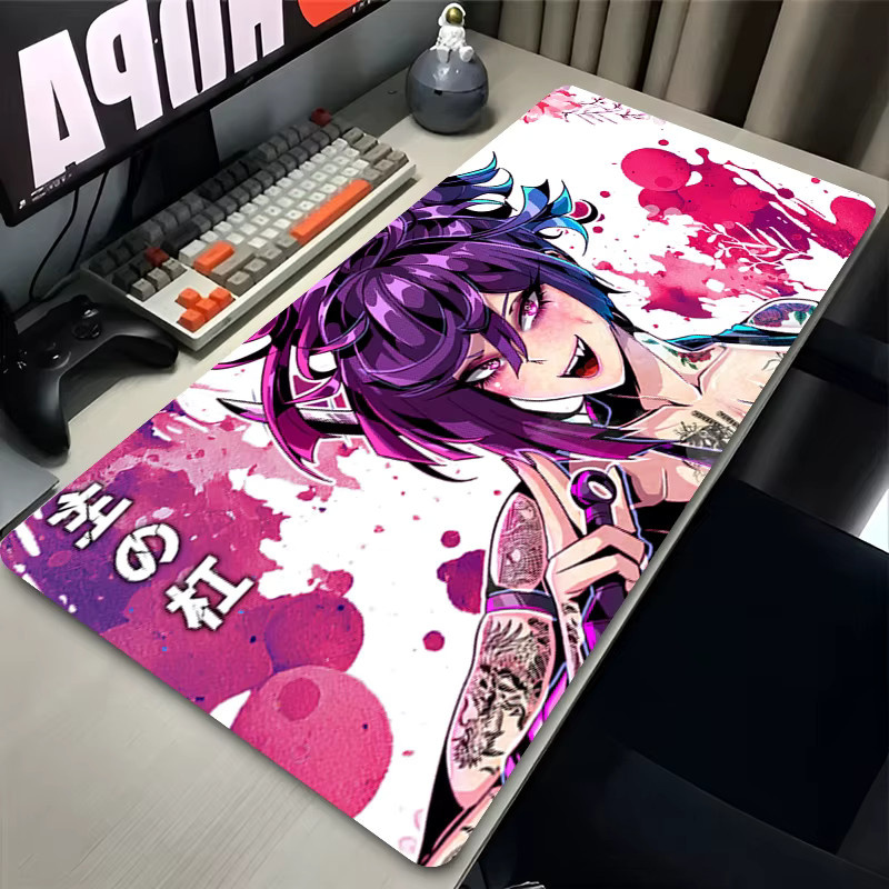 Potdemiel Anime Mauspad Yuzuriha Revy Multicolour Gaming Schreibtischmatte für PC und Tastatur - Bild 1