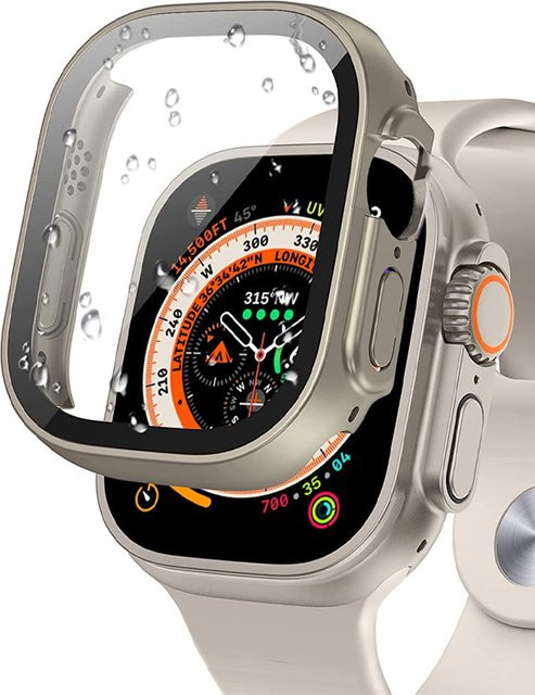 Apple Watch Ultra Hülle, 49 mm, PC, Displayschutzfolie, Starlight - Bild 1