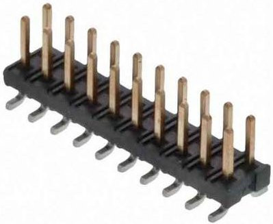 Molex Stiftleiste Standard 2 Reihen in Schwarz und Gold - Bild 1