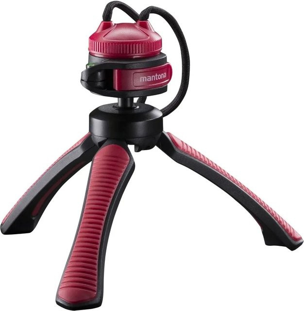 Mantona Kaleido Gaia Stativ Sundownred mit 360 Grad Kugelkopf und 1/4 Zoll Anschluss, Farbe: Rot/Mehrfarbig, B/T/H: 17 x 5,4 x 5,4 cm - Bild 1