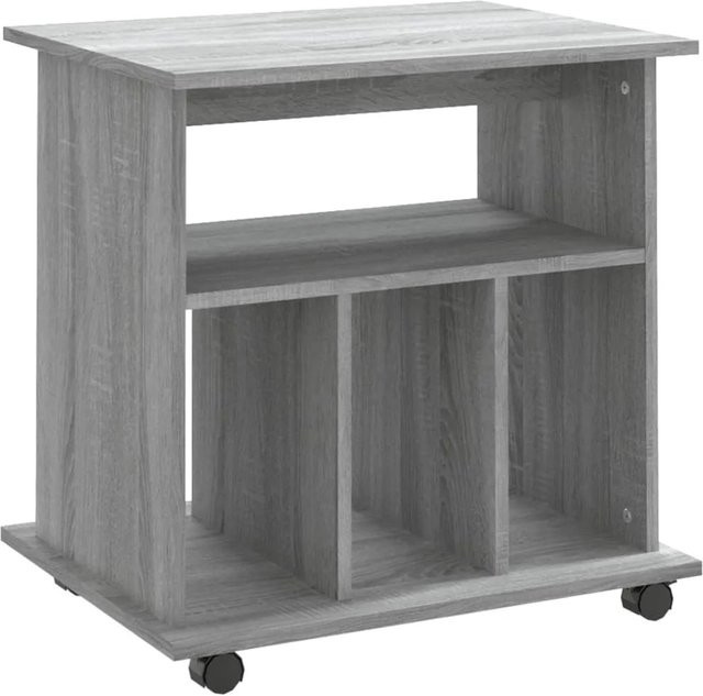 vidaXL Rollschrank Grau Sonoma aus Holzwerkstoff mit Rollen B/T/H: 60 x 45 x 60 cm - Bild 1