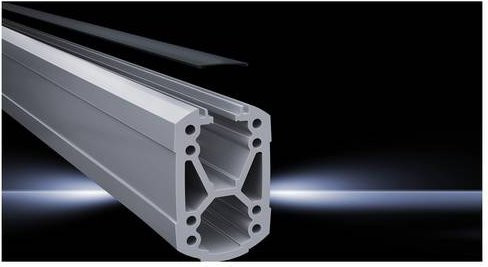 Rittal CP 6212.110 Tragprofil offen aus Aluminium in Hellgrau, L x B x H: 1000 x 7,5 x 12 cm - Bild 1