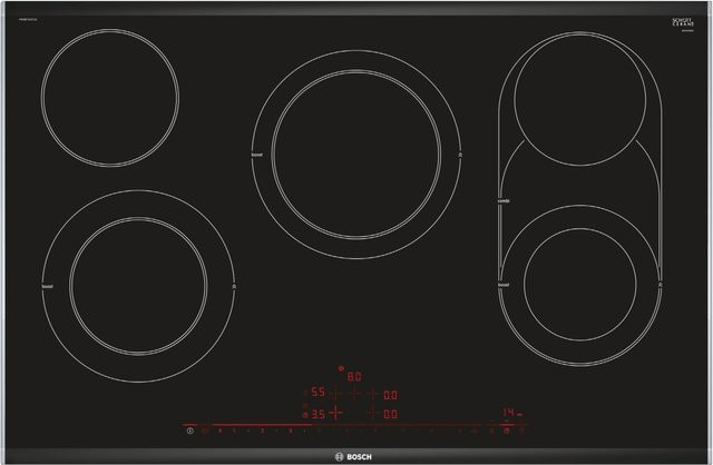 Bosch Serie 8 PKM875DP1D Autarkes Glaskeramikfeld in Edelstahl und Schwarz - Bild 1