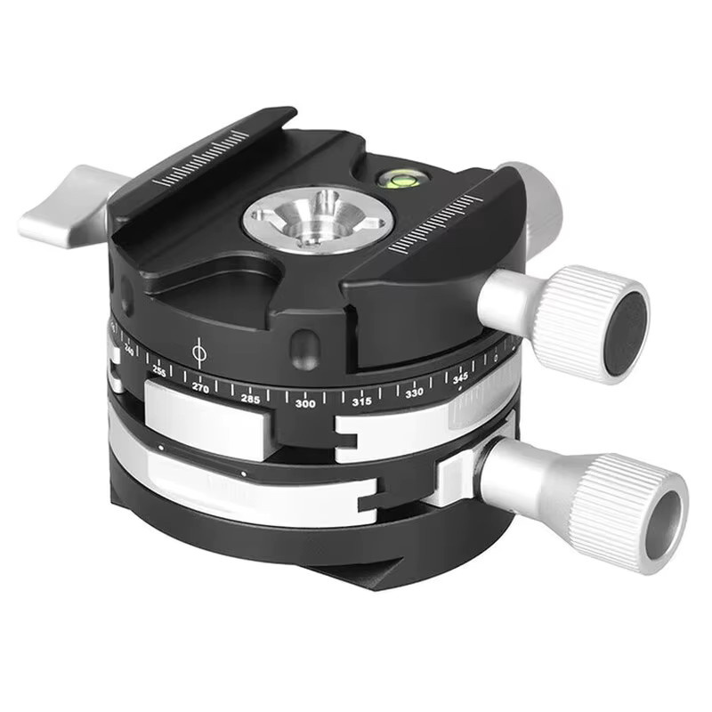 Marsace DW-4 Panorama-Stativkopf mit Getriebe und Arca QR in Schwarz - Bild 2