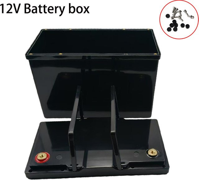 SAGOMIGEN Aufbewahrungsbox für LiFePO4 Batterien 12V und 24V in Schwarz - Bild 1