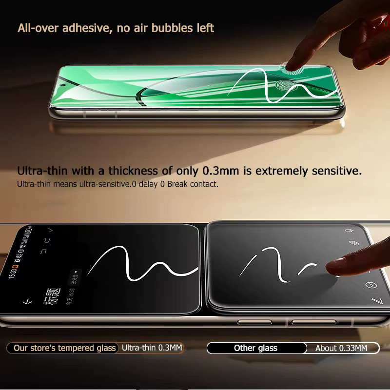3er-Set gehärtetes Schutzglas für Realme 12 4G, transparent, Fingerabdruck-Entsperrung kompatibel - Bild 6