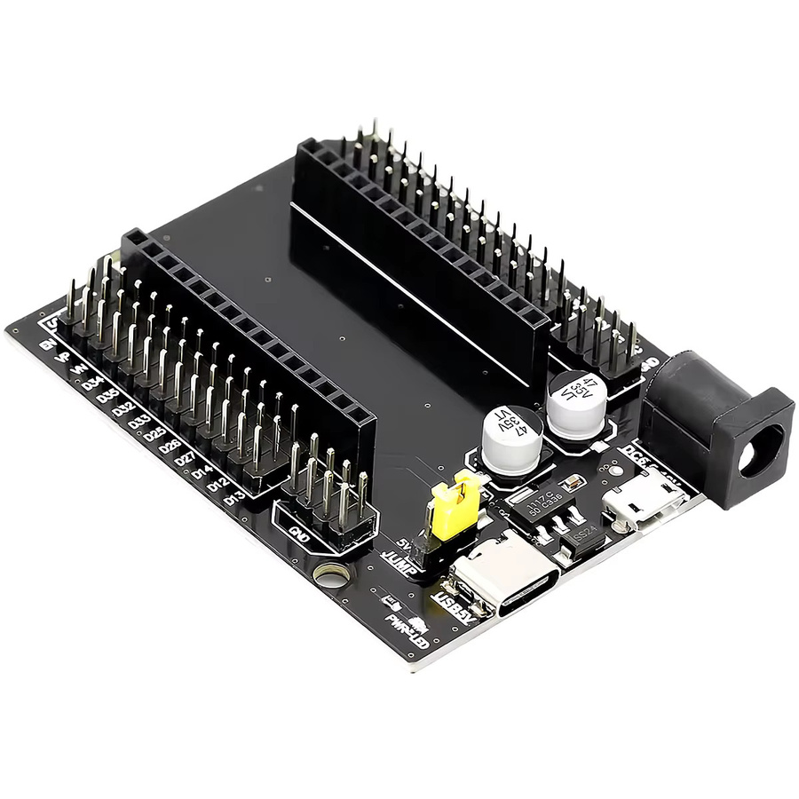 OLNYLO ESP32-WROOM-32 Erweiterungs-Entwicklungsplatine DEVKIT V1 30P Power Board Modul mit Wi-Fi und Bluetooth in Schwarz - Bild 3