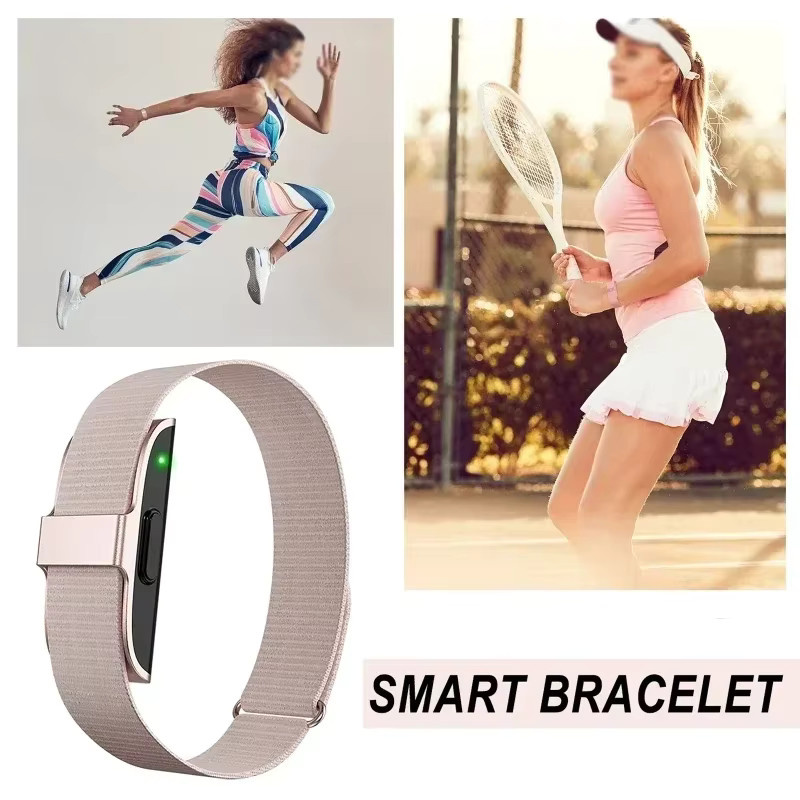 Luxuglow 2208A Smart Armband Fitness Tracker mit Herzfrequenz- und Blutdruckmonitor sowie Schrittzähler in Gold - Bild 2