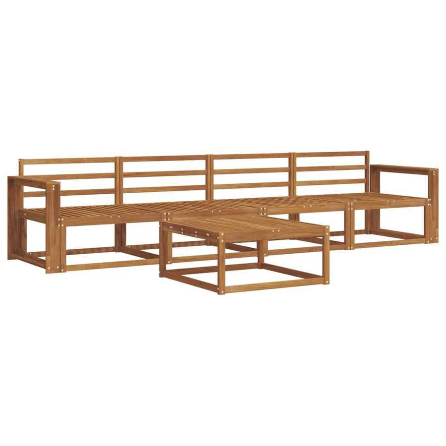 vidaXL Outdoor-Sofagarnitur 5-teilig aus Akazie Massivholz in Braun - Bild 2