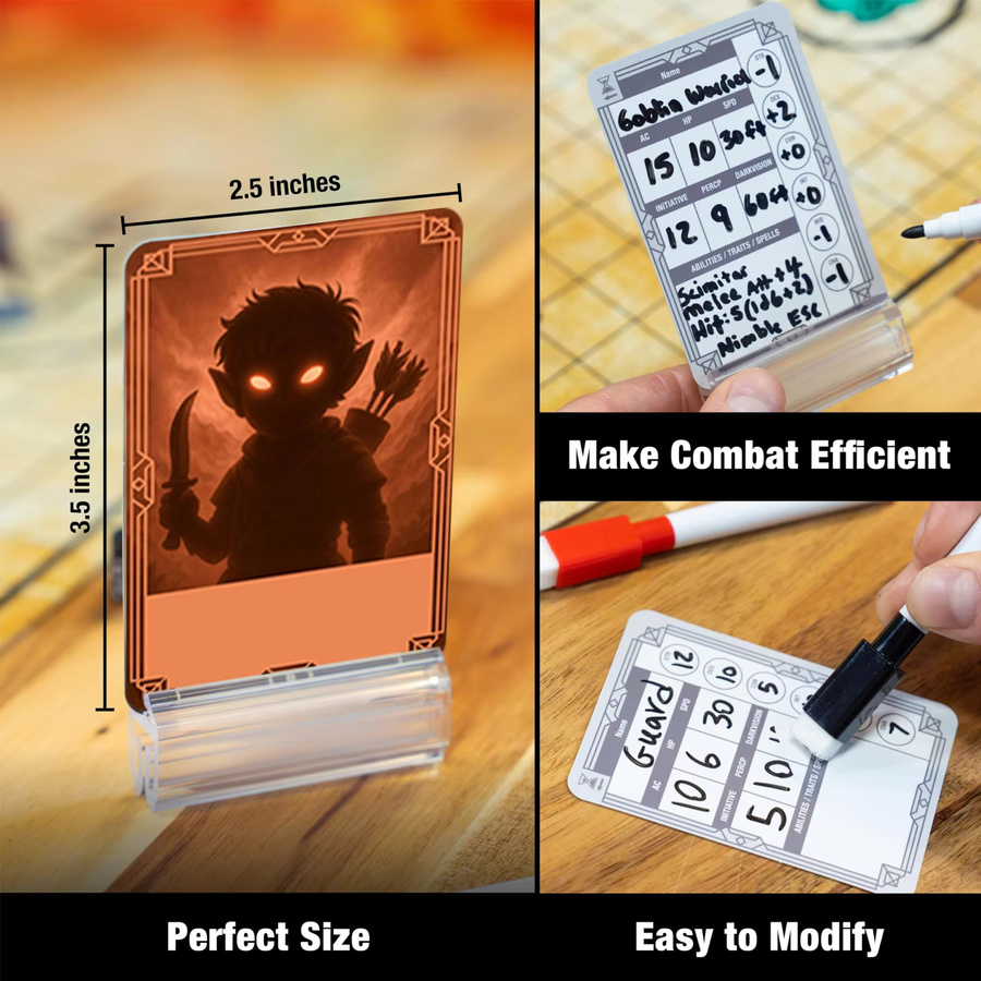 D&D Accessories DND-Initiatives-Tracker, 44-teiliges Set, löschbar - Bild 3