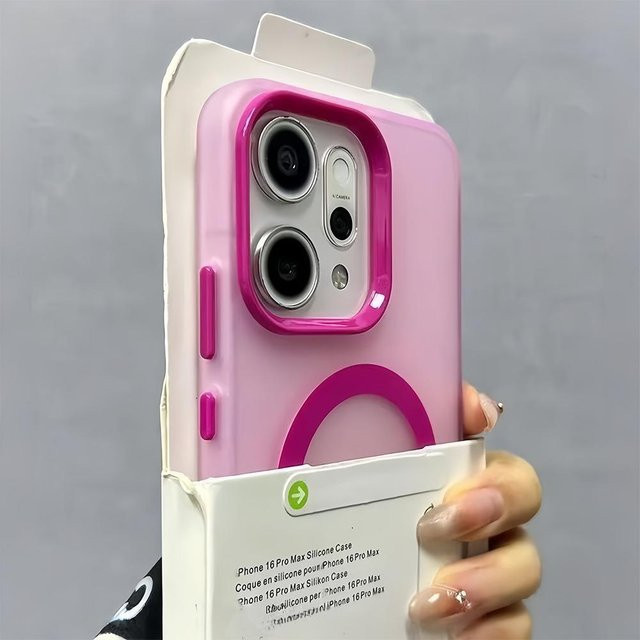 Al-Mattes Candy Magnetische Handyhülle für OPPO Reno 15 Pro Max 14 13F 12 12Pro 5G, Stoßfest und kompatibel mit kabellosem Laden, Farbe: Weiß - Bild 1