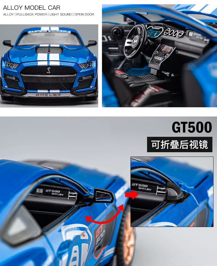 KaKBeir Viper GT Simulation, Modellauto, 1:24, Metall, Blau - Bild 4