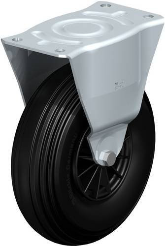 Blickle Bockrolle B-VWPP 260G in Schwarz-Grau mit 260 mm Rad-Durchmesser und 200 kg Tragfähigkeit - Bild 1