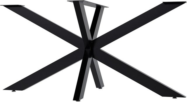 DELUKE Tischgestell THORN aus Metall in Schwarz mit industrieller Optik, B/T/H: 150 x 71 x 78 cm - Bild 1