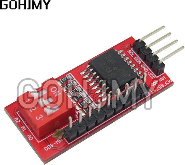 GOHJMY PCF8574 IO-Erweiterungsplatine I/O-Expander I2C-Bus Evaluierungs-Entwicklungsmodul in Rot - Bild 1