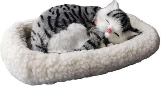 EZ OUTDOOR Katzenspielzeug, atmendes schlafendes Katzenspielzeug, grau, Plüsch / Textil - Bild 1