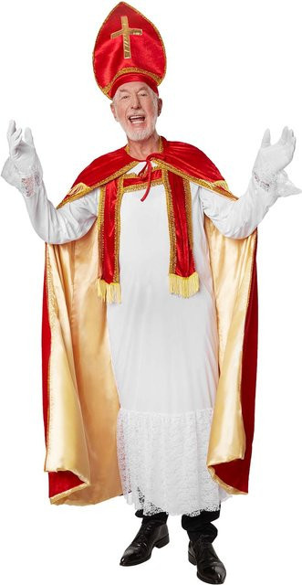 tectake Herrenkostüm St. Nikolaus, Rot - Bild 1