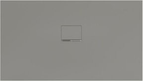 Villeroy & Boch Duschwanne Squaro Infinity aus Mineralguss, grau, rechteckig, universal einbaubar, B/T/H: 140 x 80 x 4 cm - Bild 1