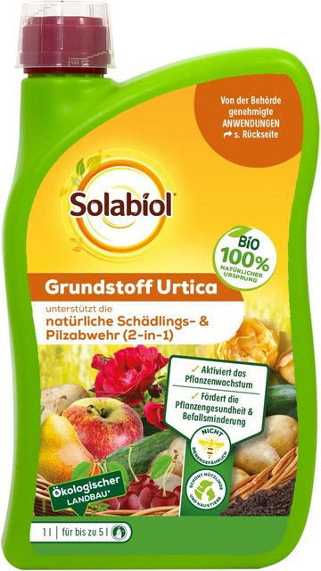 Solabiol Grundstoff Urtica Konzentrat biologisches Pflanzen-Tonikum gegen Insekten, Milben und Pilzkrankheiten für Obst, Gemüse und Zierpflanzen - Bild 1