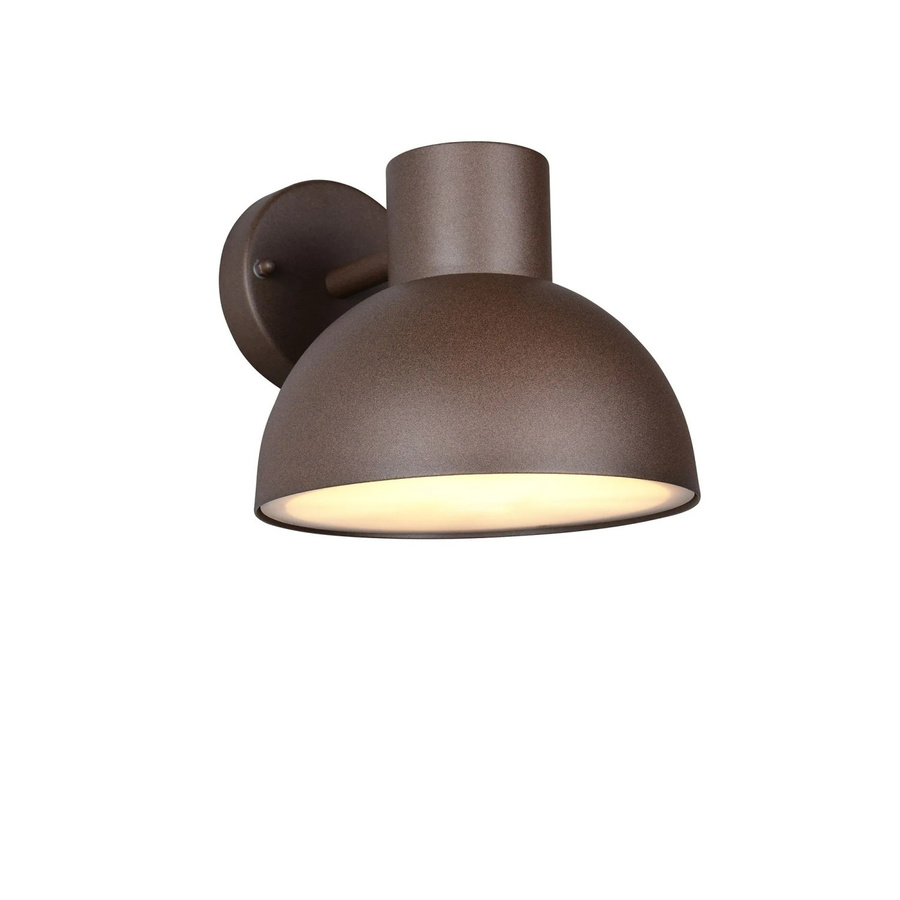 Trio LED-Wandleuchte Elbe in brauner Rostoptik aus Aluminium für Balkon und Terrasse, H x B x T: 24 x 20 x 18,5 cm - Bild 2