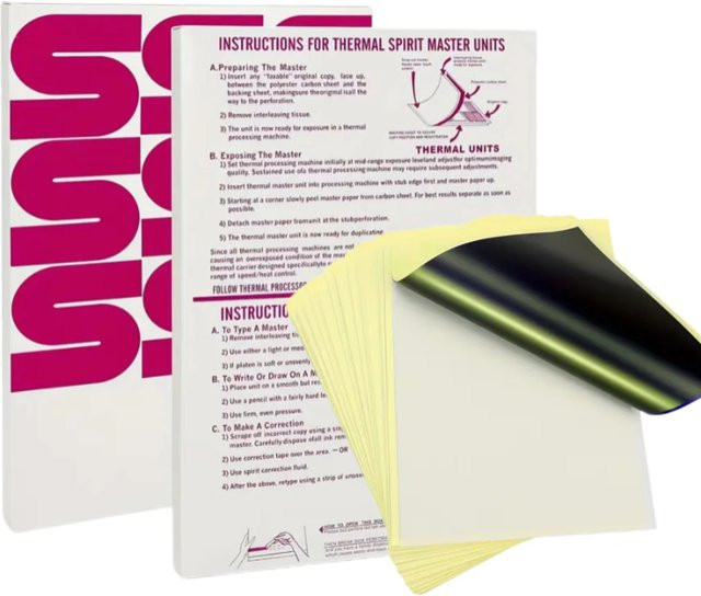 100 Stück Tattoo Transfer Papier A4 weißes Thermopapier für Tattoo Transfer Maschinen und Schablonen - Bild 1