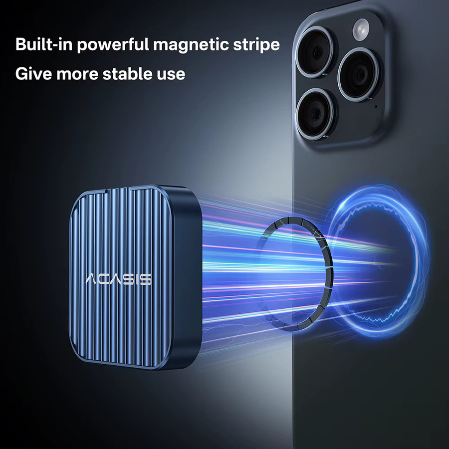 Acasis Magnetisches M.2 2230 NVMe SSD-Gehäuse USB-C 3.1 mit 10Gbps für Laptop und iPhone 15 Pro, Blau - Bild 3