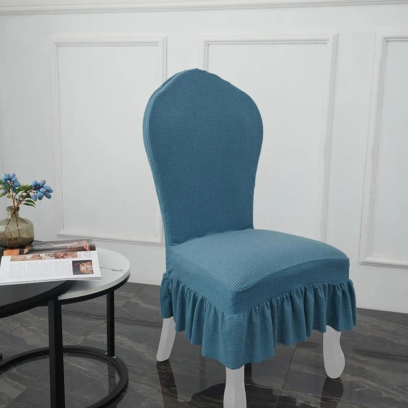Verdickter Esszimmerstuhlbezug im europäischen Stil aus elastischem Polyester-Elasthan-Gemisch für Hotel und Restaurant - Bild 1