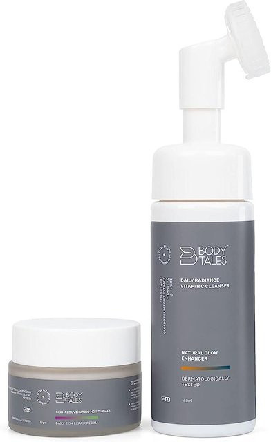 Bodytales Reiniger & Creme Set mit Vitamin C, 150 ml + 50 g, Unisex - Bild 1