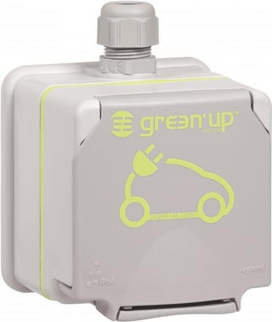 Legrand Green up Aufputz Steckdose in Weiß - Bild 1