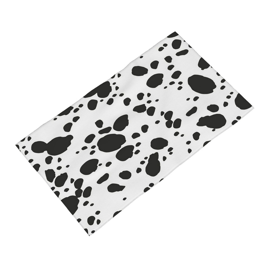 Creative Man Baumwollhandtuch mit Dalmatiner Hund Druck in Schwarz und Weiß, schnelltrocknend, Breite: 40 cm, Höhe: 60 cm - Bild 3