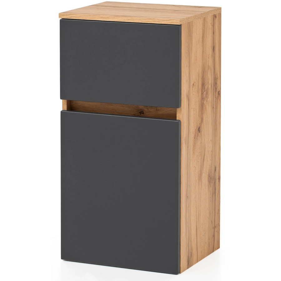Held Möbel Unterschrank Salerno in matt Grau-Wotaneiche mit Breite: 40 cm, Höhe: 79 cm, Tiefe: 35 cm - Bild 2