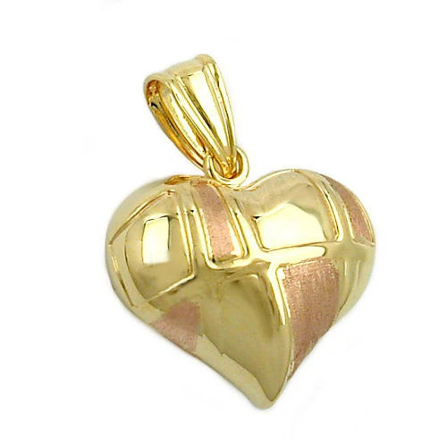 Colfem Anhänger Herz bicolor Gold 375, Unisex - Bild 1