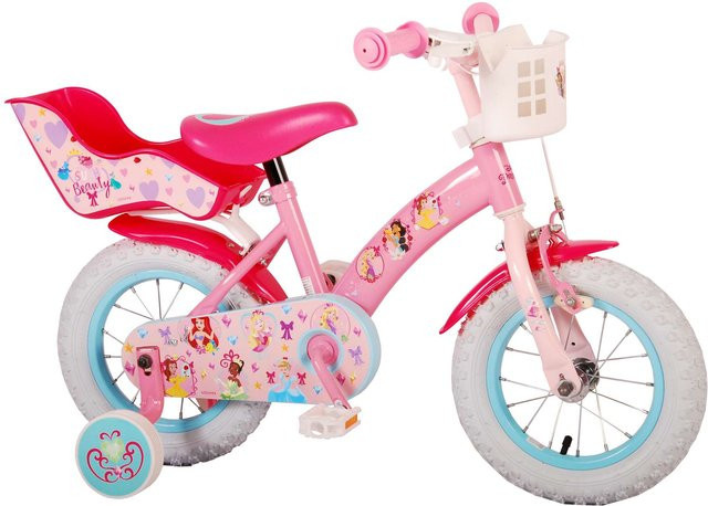 TPFSports Disney Princess Kinderfahrrad, 12 Zoll, Rosa, Rücktritt + Handbremse - Bild 1
