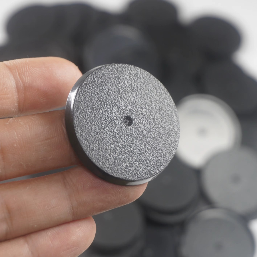 Wargame Base World Gaming-Miniaturen, 40 mm runde Kunststoffbasen, Schwarz - Bild 5