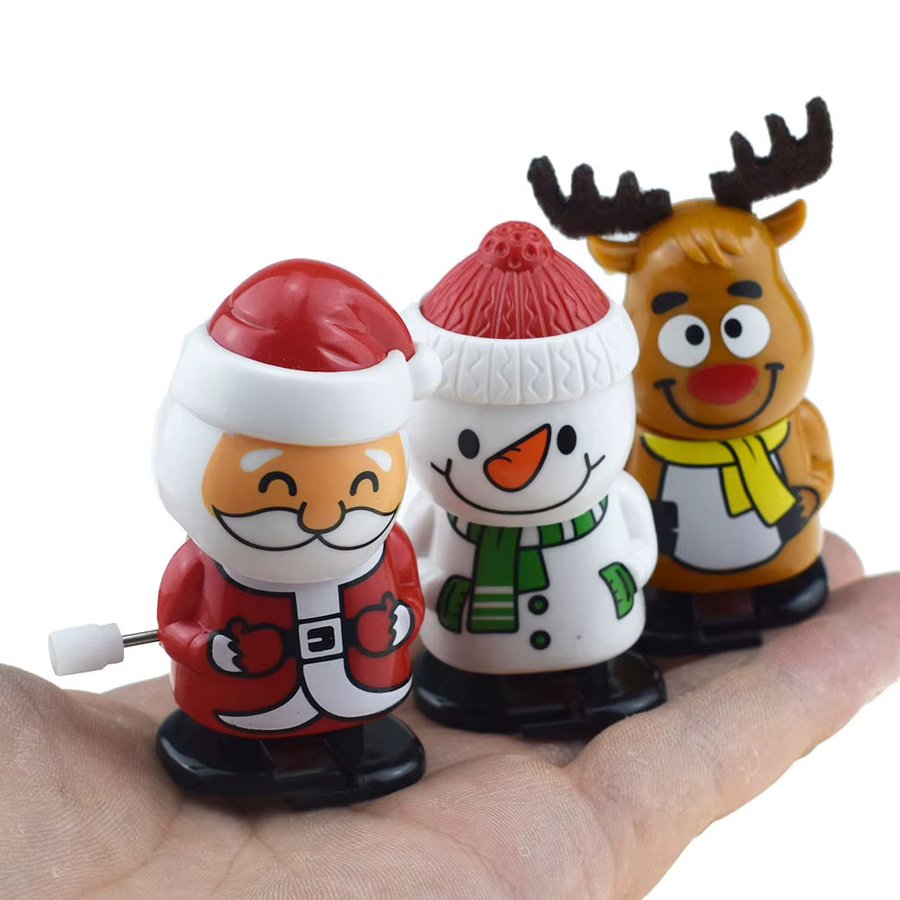 YOCITY Weihnachtliche Mini Wind-up Spring-Spielzeuge Santa Claus und Schneemann in Multicolor als festliche Tischdekoration - Bild 7